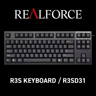 Topre REALFORCE R3S Keyboard R3SD31 USB US ANSI 45g Black • $313.65