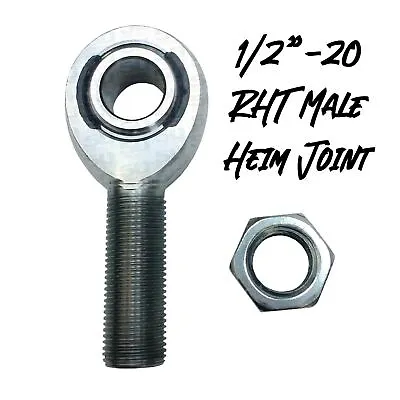 Heim Joint 1/2 X 1/2 Male RHT Chromoly PTFE Custom Fabrication Spherical Rod End • $10.99