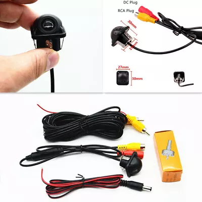 Car Reversing Backup Parking 170° Back Rear View Parking Hole Straw Hat Camera • $13.95