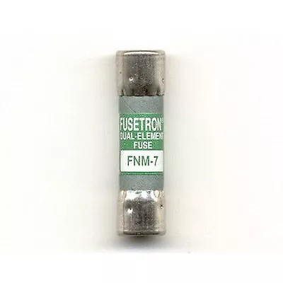 Bussmann FNM-7（FNM 7） 7 Amp 250Vac Time-delay Supplemental Fuses • $21.59