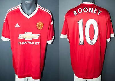 Manchester United Rooney Jersey 2015/2016 Home Football Soccer Men Shirt Size XL • $59.99