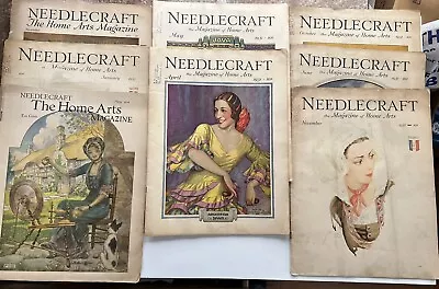 Vintage Needlecraft Magazine 1931 1932 1934 Lot Of  8 Home Arts • $18