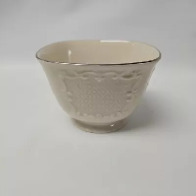 Vintage Lenox Canterbury Collection Treat Bowl Ivory Gold Trim USA Retired • $10