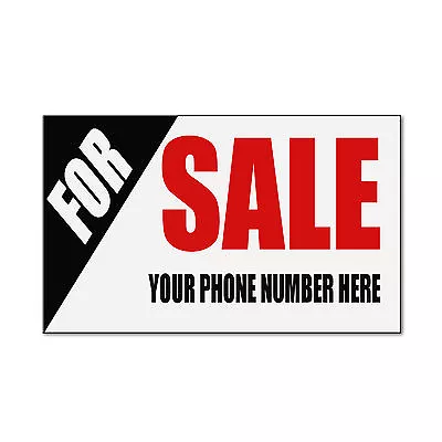 For Sale Your Phone Number Custom Corrugated Car Door Magnet Magnetic Sign-QTY 2 • $62.99