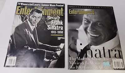 Lot Of 2 Entertainment Weekly Featuring Frank Sinatra May 1998 Summer 1998 • $8