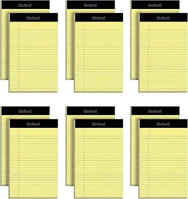 5 X 8 Legal Pads 12 Pack Narrow Ruled Yellow Paper 50 Sheets Per Writing Pad • $17.99