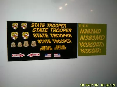 Maryland State Police Trooper  Helicopter Decals 1:32 • $14.97