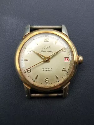 Felca AIRMASTER 21 Jewels Nivaflex Watch For Repair/Part • $0.74