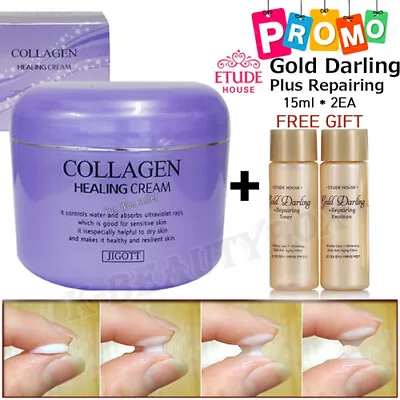 Best Collagen Cream 100g +ETUDE HOUSE Gold Darling Plus Repairing Toner+Emulsion • $14.82