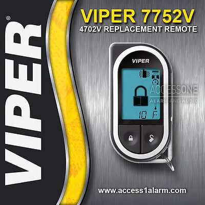 Viper 7752V 2-Way LCD Remote Control Transmitter For Viper 4702V / 5501 • $169.99