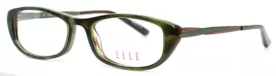 ELLE EL13351 GN Green Womens Oval Full Rim Eyeglasses 49-17-135 B:29 • $19.99
