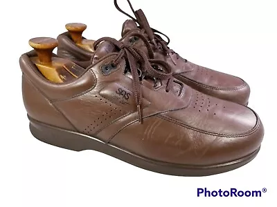 Mint Sas Tripad Comfort Time Out Men Laces Walking Shoes Size 12 M Brown Leather • $97.99