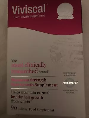 £22 • Buy Viviscal - Maximum Strength Hair Growth Supplements - 90 Tablets New Sealed Box