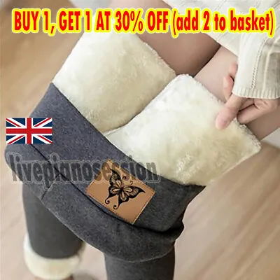 £11.69 • Buy Women Winter Thick Warm Fleece Lined Thermal Pants Leggings Stretchy Ladies