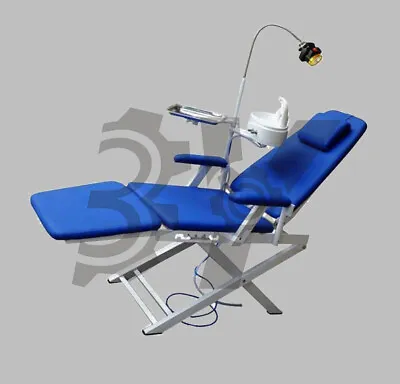 1PC Dental Unit Medical Portable Mobile Chair LED Cold Light Full Folding Chair • $593.05