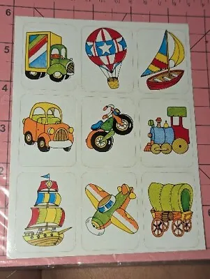 Vintage Eureka Stickers Transportation Truck Car Motorcycle Plane 1 Sheet  • $3
