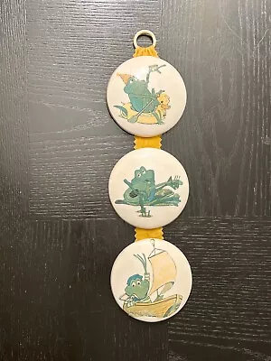 Vintage Handmade Ceramic Frog Wall Art • $18.99