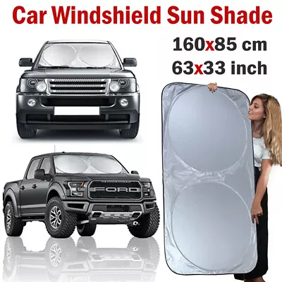 Car Shield Cover Visor UV Block Rear Front Windshield Window Sun Shade Foldable  • $7.99