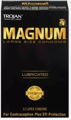 Trojan Magnum Large Lubricated Bulk Condoms (No Box) - Choose Quantity • $8.99