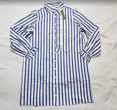 New Women's J Crew Cottage Shirtdress In Striped Cotton Poplin Shirt Dress • $79.99