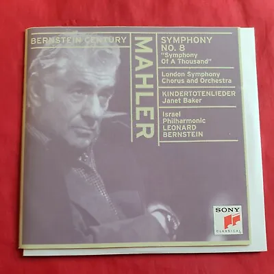 Bernstein Century: MAHLER Symphony No. 8 Israel Philharmonic Janet Baker Sony CD • £11.56