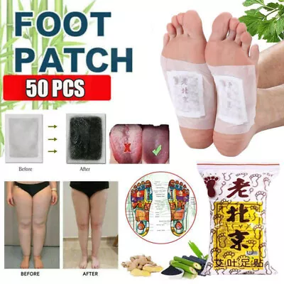 100PCS Detox Foot Patches Pads Body Toxins Feet Slimming Deep Cleansing Herbal • $11.99