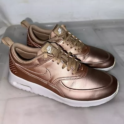 Womens NIKE AIR MAX THEA Rose Gold Sneakers Size US 7.5 #33629 • $60