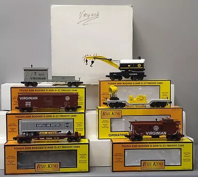 MTH 30-7018 O Virginian RailKing Freight Car Set (Set Of 6) EX/Box • $123.43