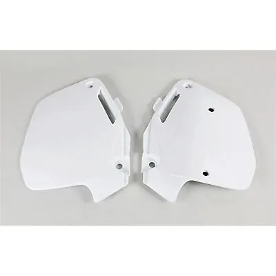 UFO Plastics Side Number Plates For Honda White HO02626-041 • $29.18