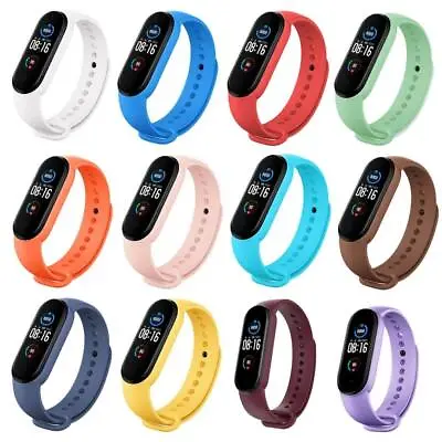 Xiaomi Mi Band 5/ 6 Strap Replacement Various Colours Band Fitness Bracelet 2021 • £5.99