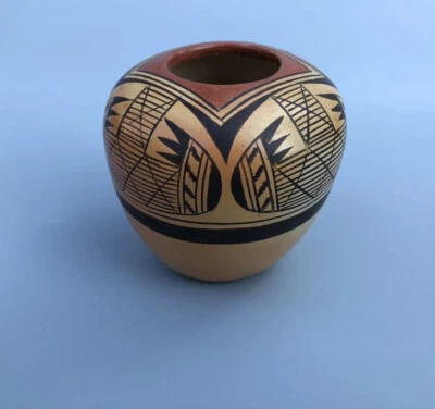 $450 • Buy Vintage Hopi Fannie Nampeyo Pottery Migration Wings Small Pottery Seed Pot Bowl