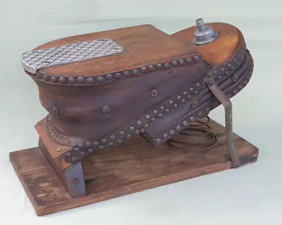 £145 • Buy Antique Wooden Double Bellows Air Pump Foot Operated Foghorn Or Divers Helmet