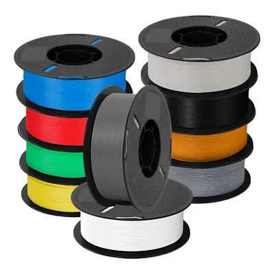 1KG PLA Silk PLA+ PETG 1.75 Mm 3D Printer Filament Bundles Spool Roll White Grey • $18.99