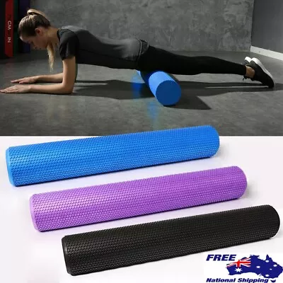 Pilates Foam Roller Long Physio Yoga Fitness GYM Exercise Training 45x15 90x15cm • $31.95