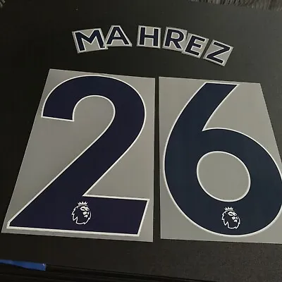 $13.40 • Buy Mahrez 27 Man City 2017 - 2019 Official Premier League Name & Number Player Size
