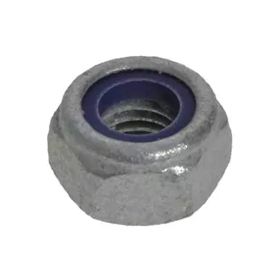 Galvanised M8 (8mm) Metric Coarse High Tensile Hex Nyloc Insert Nut Galv • $8