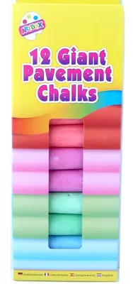 Giant Chalk Sticks Jumbo Coloured Chalk Pavement Chalk Sticks Blackboard Chalk • £3.95