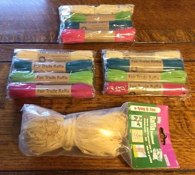 Hand Made Natural Quality Raffia For Crafts Wrapping Ribbon String Rope • £5