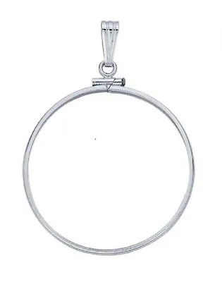 STERLING SILVER COIN BEZEL For The US Dollar For The MORGAN & PEACE Dollar ONLY • $35