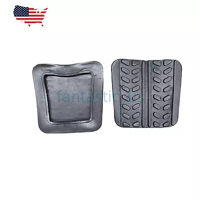 2Pcs Brake Clutch Pedal Pad Covers Fits Mazda 323 626 929 B2200 B2600 MX-6 RX-7 • $6.66