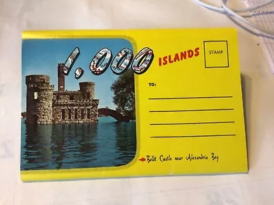  Vintage Postcard  Folder For Thousand Islands New York • $0.99