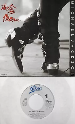 MICHAEL JACKSON Dirty Diana / Dirty Diana Instrumental  Import 45 With PicSleeve • $9.99