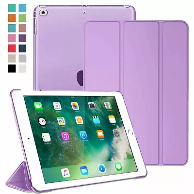 For IPad Mini 1 2 3 4 5 6 Slim Leather Tri-Fold Flip Case Clear Back Full Cover • $9.48