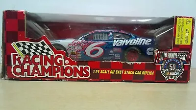 Racing Champions 1998 #6 Mark Martin Die Cast NASCAR Stock Car 1/24 50th Anniver • $14.95