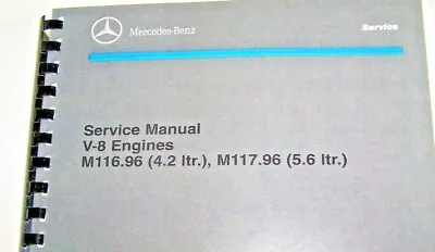 Mercedes Service Manual Repair Manual Engine 560sl 420 W107 W126 New Reprint • $134.99