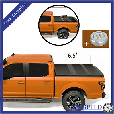 6.5ft 6.6ft Tri-Fold Hard Tonneau Cover For 2004-2014 Ford F-150 F150 Truck Bed • $408.97