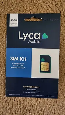  Lycamobile Lyca Mobile Plus Trio Prepaid Sim Card Nano Micro Standard Size • $3.29