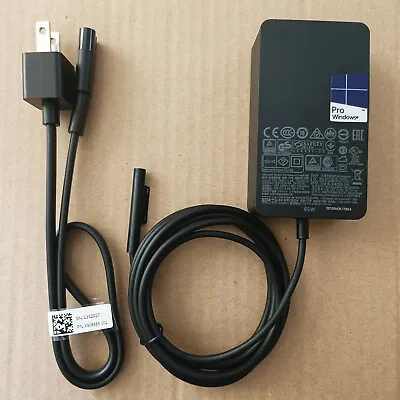 Genuine 65W Microsoft Surface Pro Book 1 2 3 4 5 6 7 X Adapter Charger 1706 1800 • $21.99