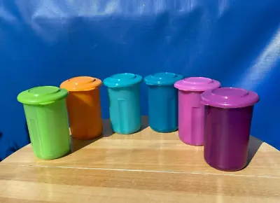 Tupperware Mini Round Pick-A-Deli 2cups Diferent Colors Plastic And Acrylic New • $14.99