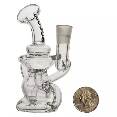 5  Mini Clear Micro 10mm Water Pipe Glass Tobacco Hookah • $29.95